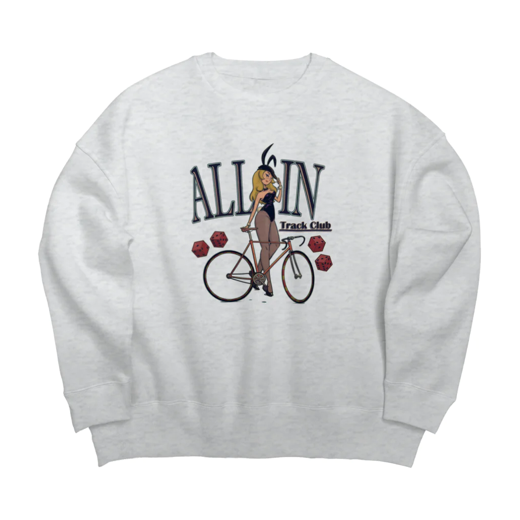 nidan-illustrationの"ALL IN -Track Club-" Big Crew Neck Sweatshirt