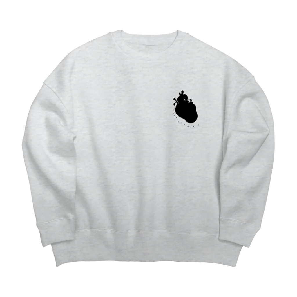 MGMのDOKUDOKU BLACK Big Crew Neck Sweatshirt