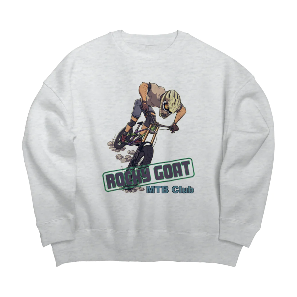 nidan-illustrationの"ROCKY GOAT" Big Crew Neck Sweatshirt