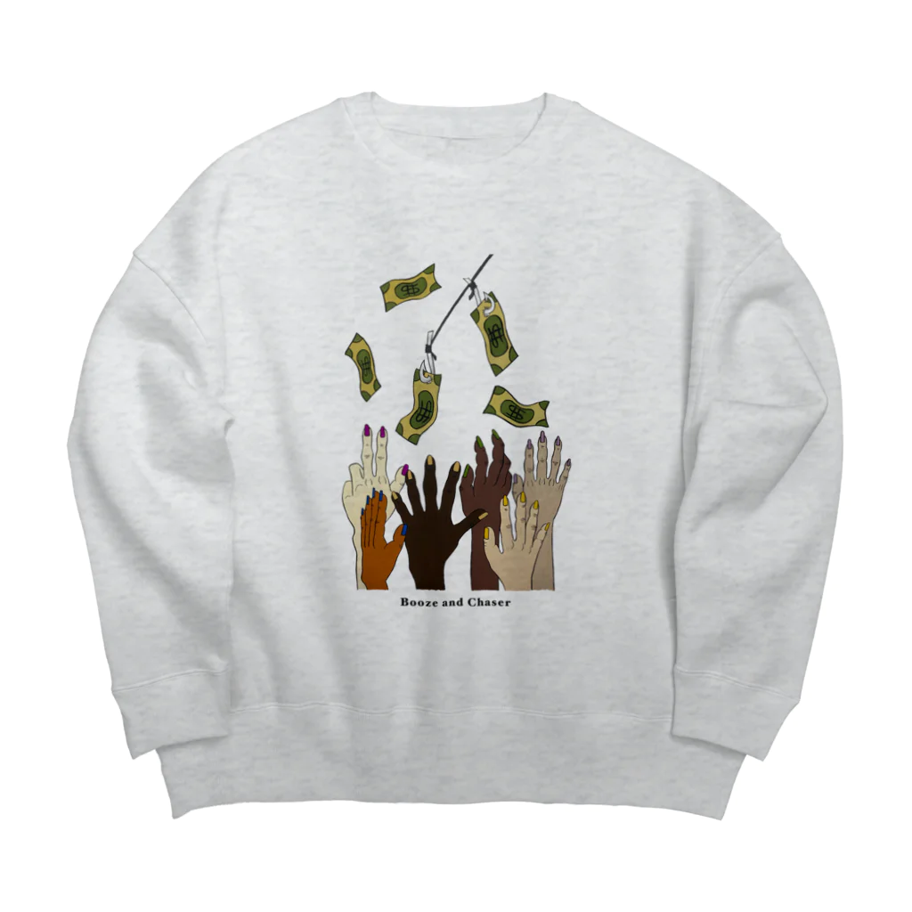 BOOZE AND CHASERのFISHING  Big Crew Neck Sweatshirt