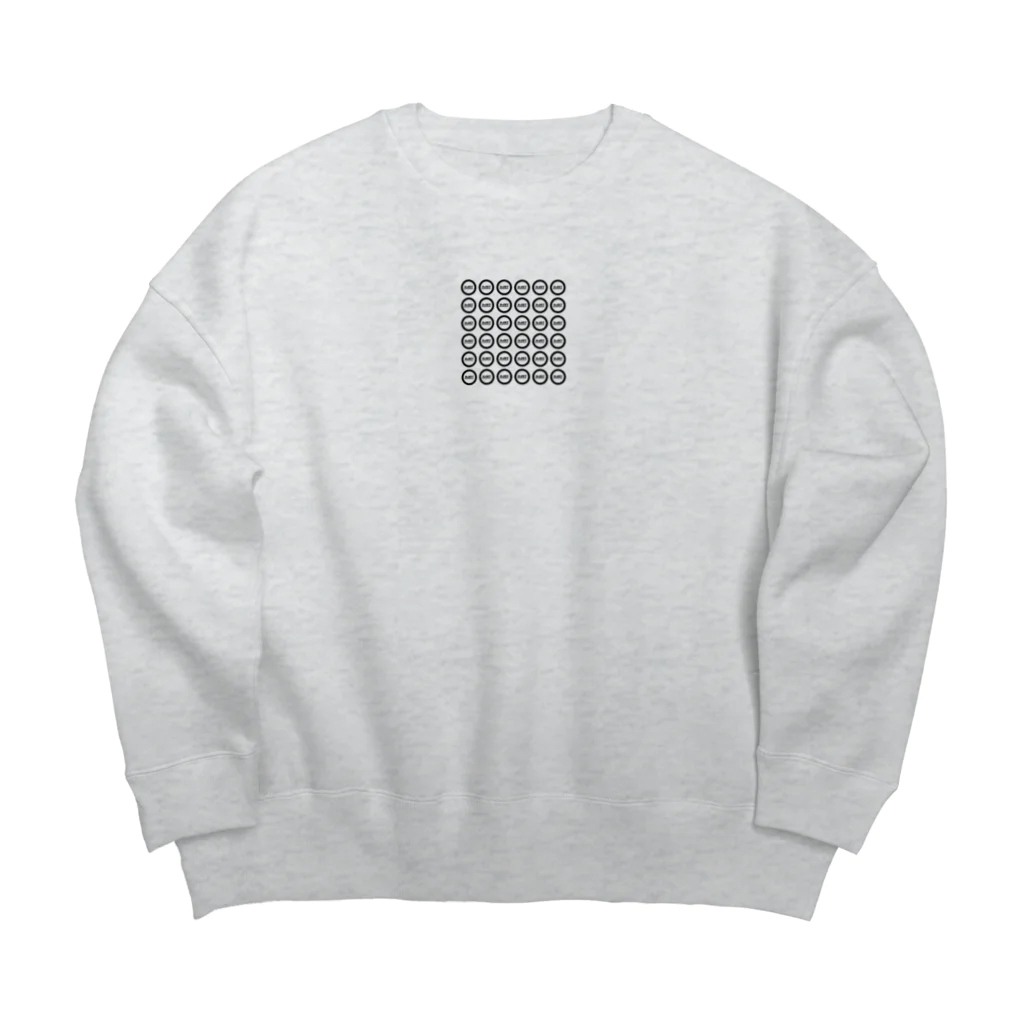 shop 135°Kの135°Kモザイクseries Big Crew Neck Sweatshirt