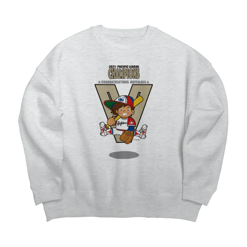 バッファ君  goods【近鉄バファローズ／1976-1996】の★CONGRATULATIONS-2021【バッファ君】 Big Crew Neck Sweatshirt