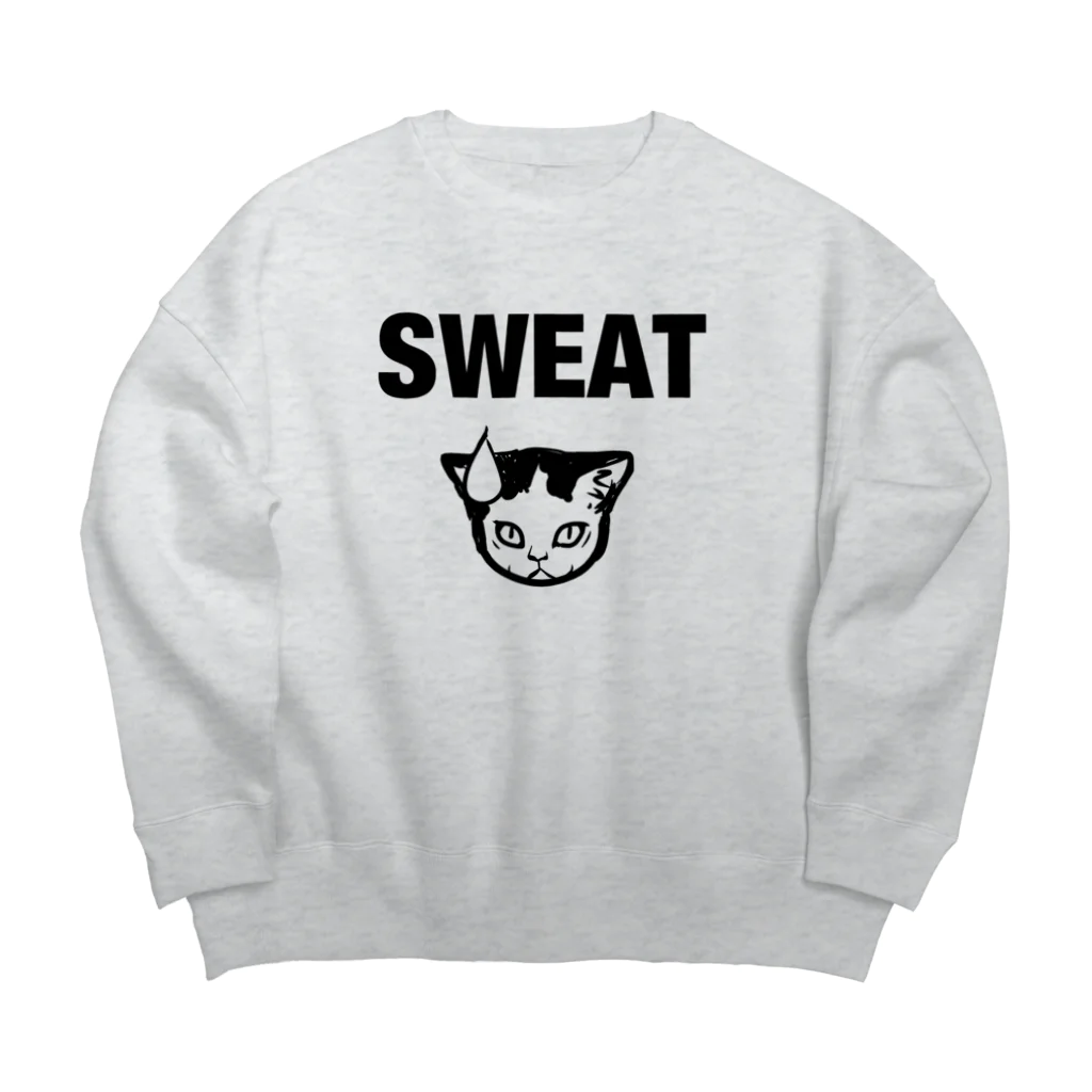 nya-mew（ニャーミュー）のスウェットねこ Big Crew Neck Sweatshirt