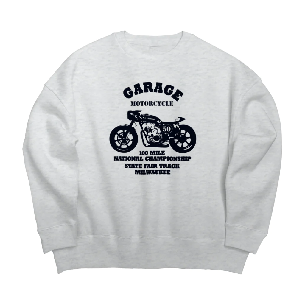 キッズモード某の武骨なバイクデザイン Big Crew Neck Sweatshirt