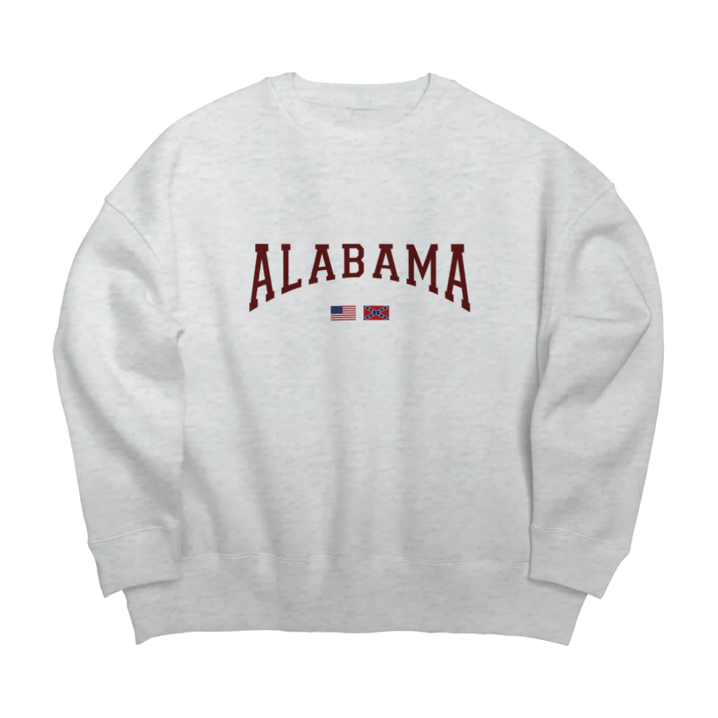 マルーンのAlabama US series Big Crew Neck Sweatshirt