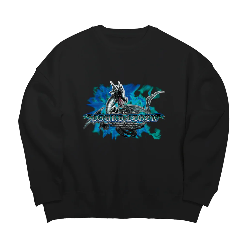 SUNWARD-1988のルールレジェ-BLACK DRAGON- Big Crew Neck Sweatshirt