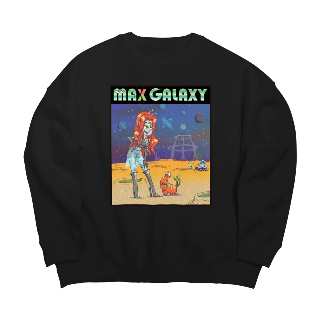 nidan-illustrationのMAX GALAXY Big Crew Neck Sweatshirt