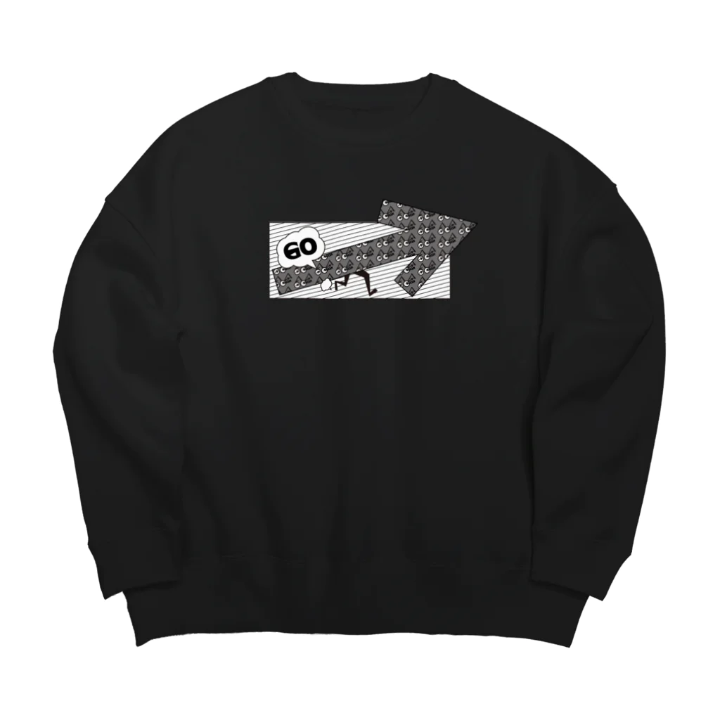 AGOAの前向き Big Crew Neck Sweatshirt