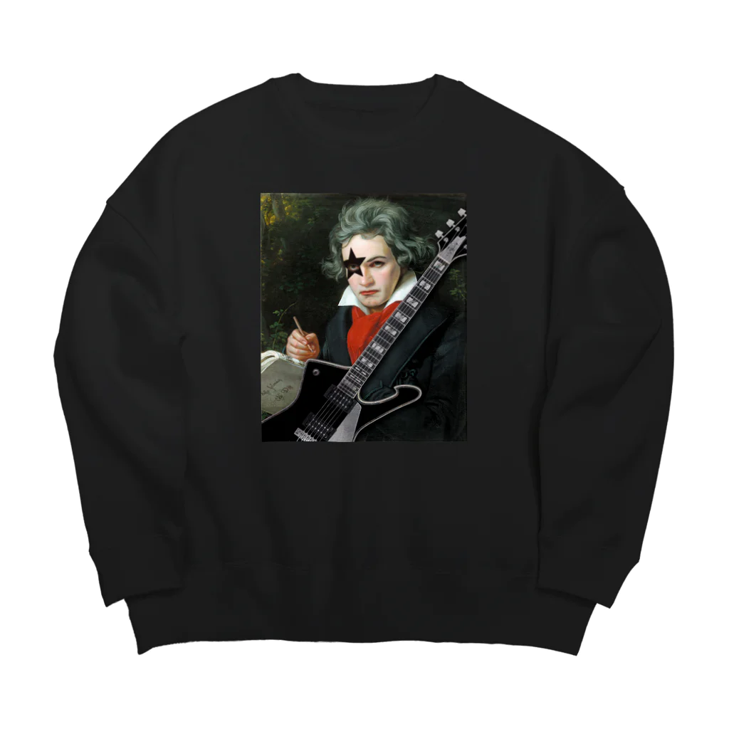 MOTU_Designのベートーヴェン×ロック　 Beethoven Big Crew Neck Sweatshirt