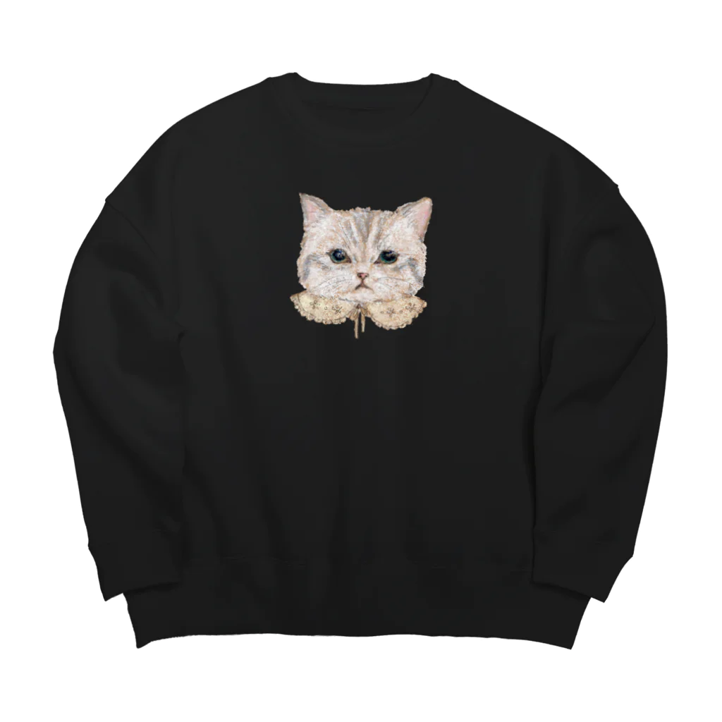 erichandmade × eric_joy_のおめかしねこ Big Crew Neck Sweatshirt