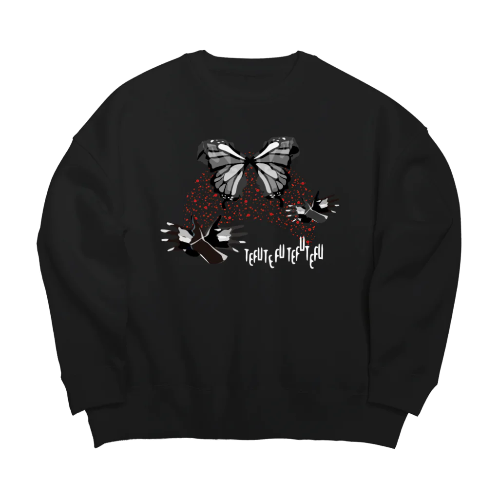 AGOAのてふてふ Big Crew Neck Sweatshirt