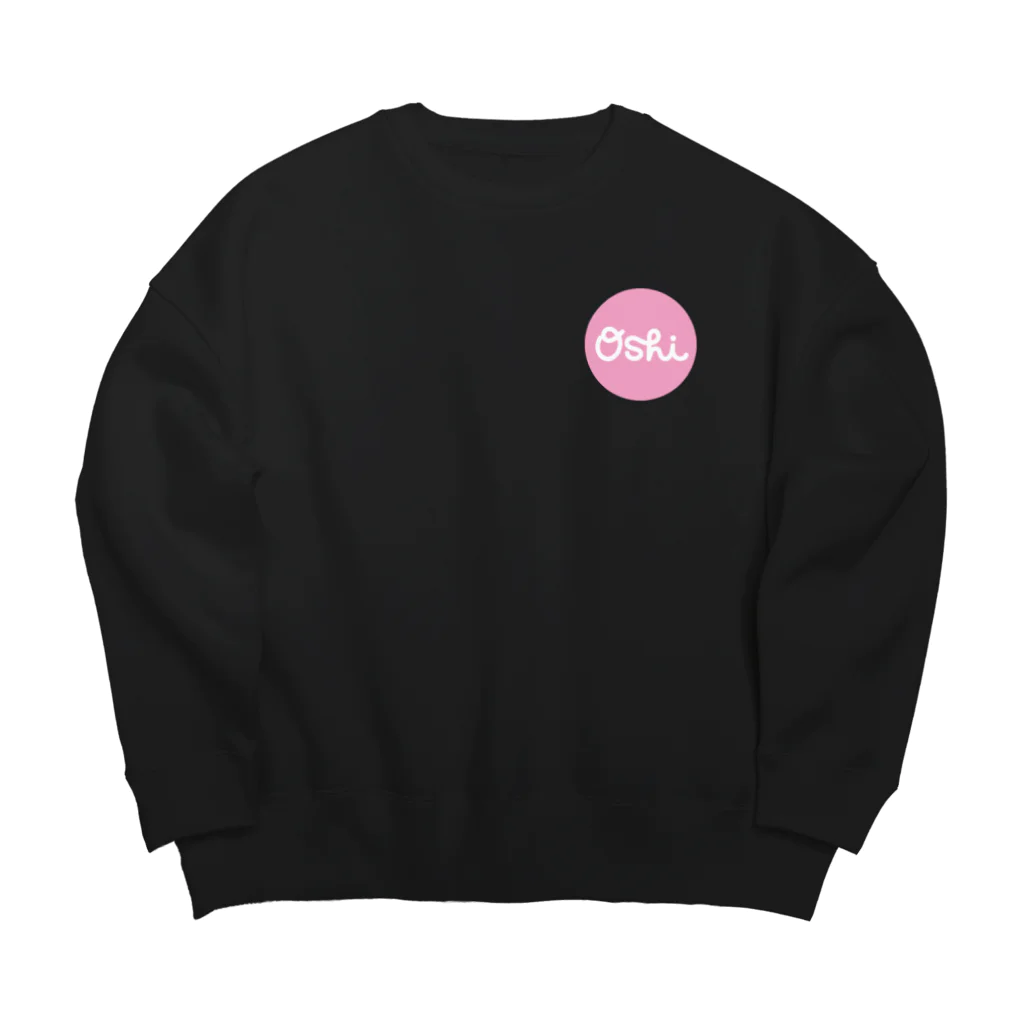 Oshiの•Oshi•  Pink 7 Big Crew Neck Sweatshirt