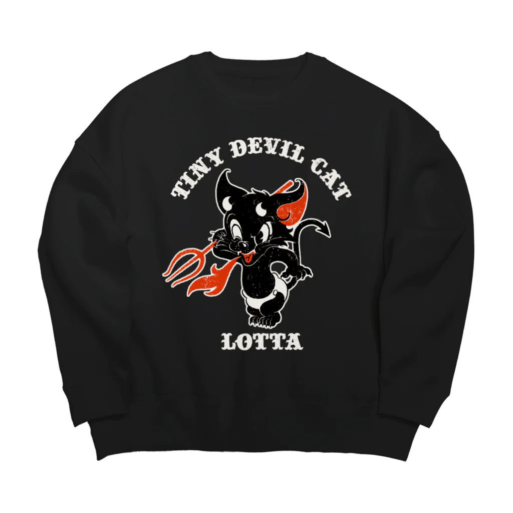 黒ねこ意匠企画室のTINY DEVIL CAT LOTTA ビッグシルエットスウェット