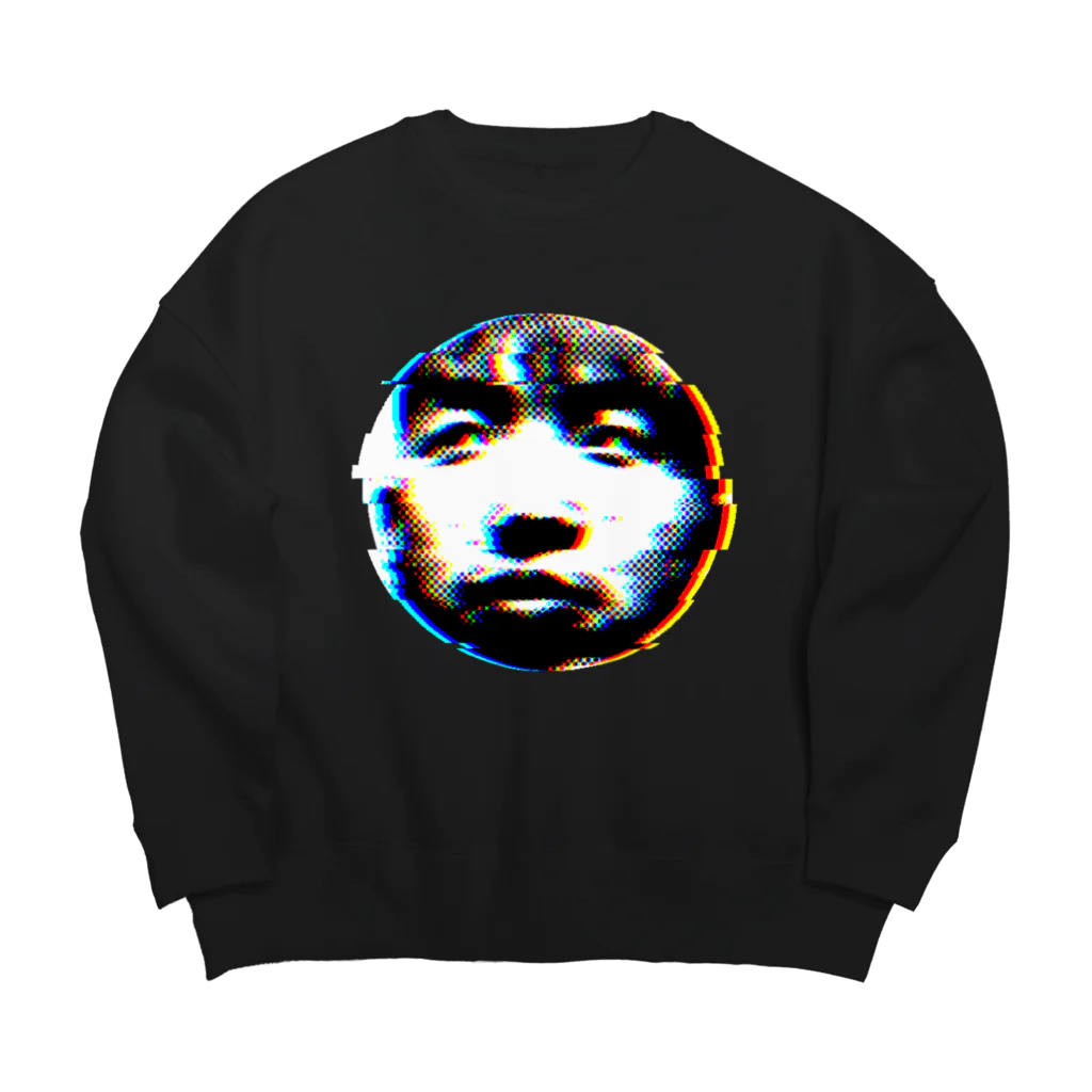 ひ °のふつうにぺたさん Big Crew Neck Sweatshirt