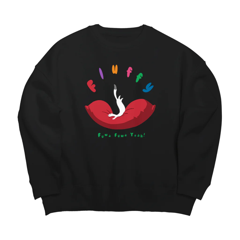 EASEのふわふわオコジョ Big Crew Neck Sweatshirt