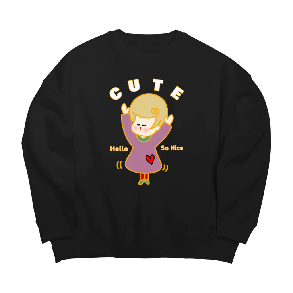 Kana's yururi ギャラリーのキューティーガール！ Big Crew Neck Sweatshirt