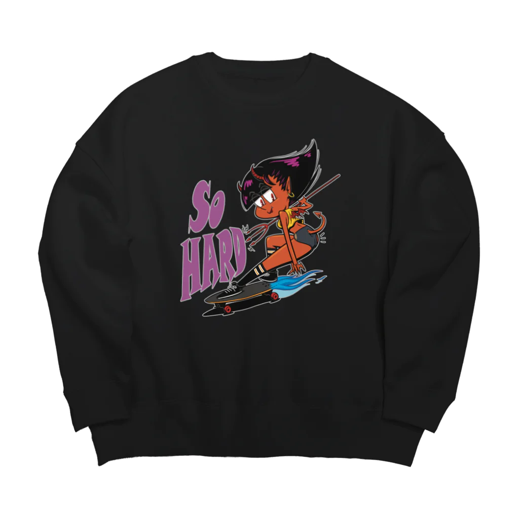 nidan-illustrationの“So HARD” Big Crew Neck Sweatshirt