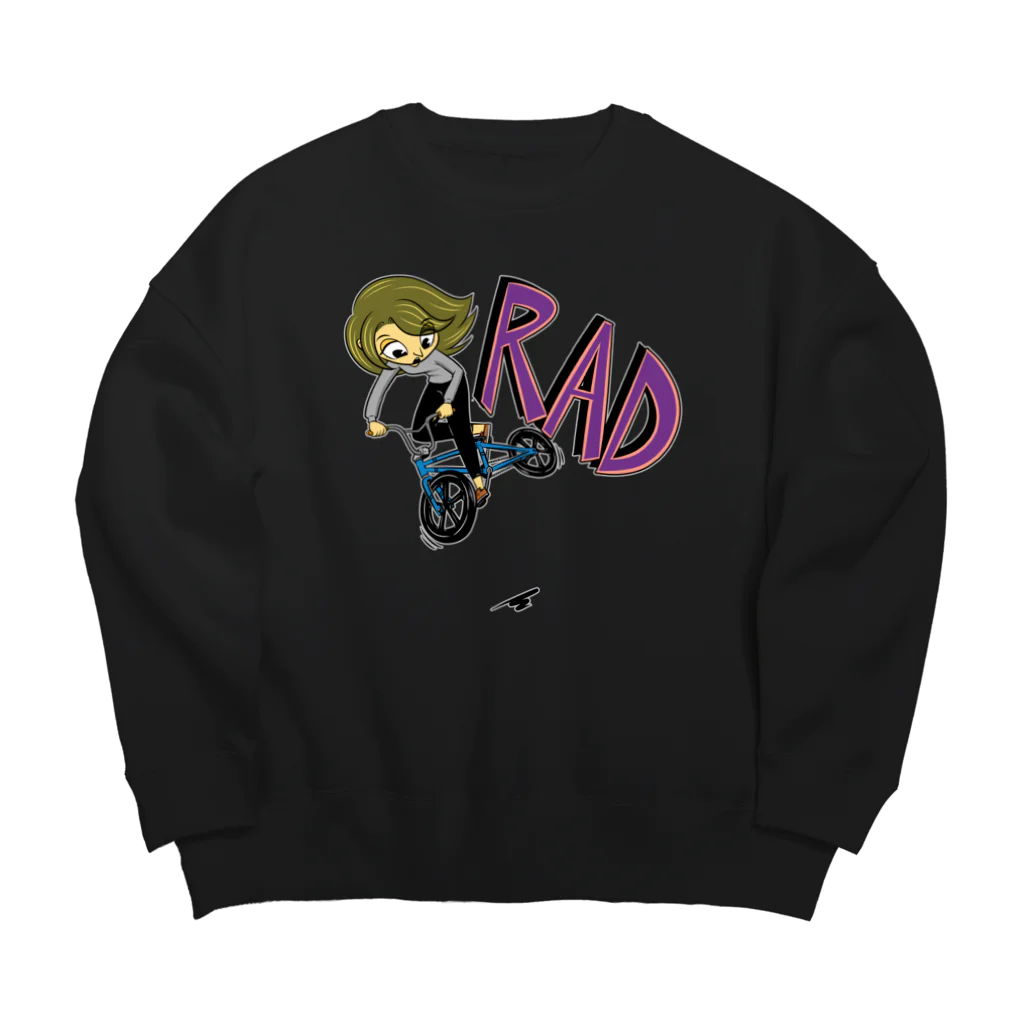 nidan-illustrationの"RAD" 1 ビッグシルエットスウェット