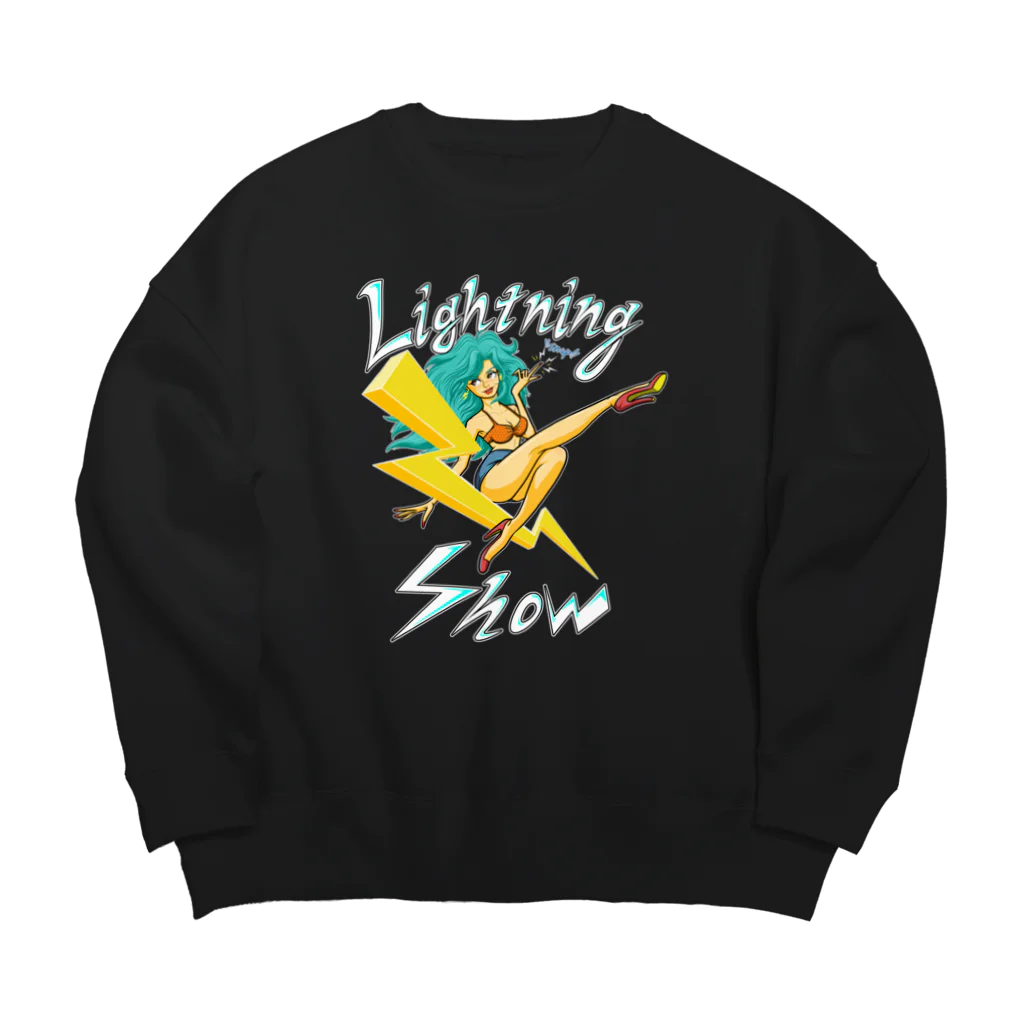 nidan-illustrationの“Lightning Show” Big Crew Neck Sweatshirt