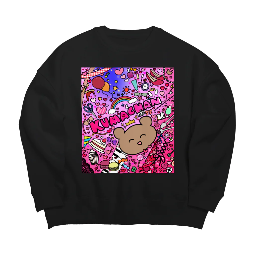 くまちゃんの店のくまちゃん❣️ Big Crew Neck Sweatshirt