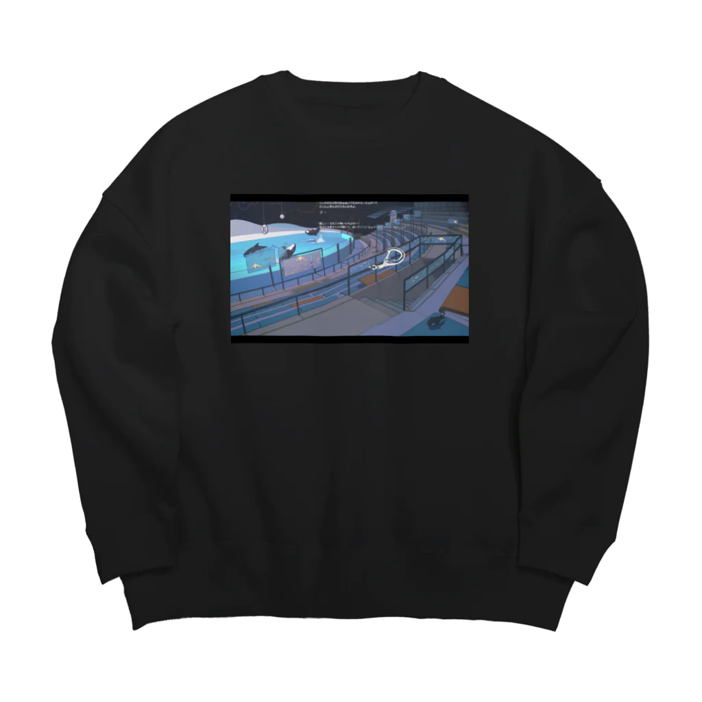 はてなときのこのシャチショー Big Crew Neck Sweatshirt