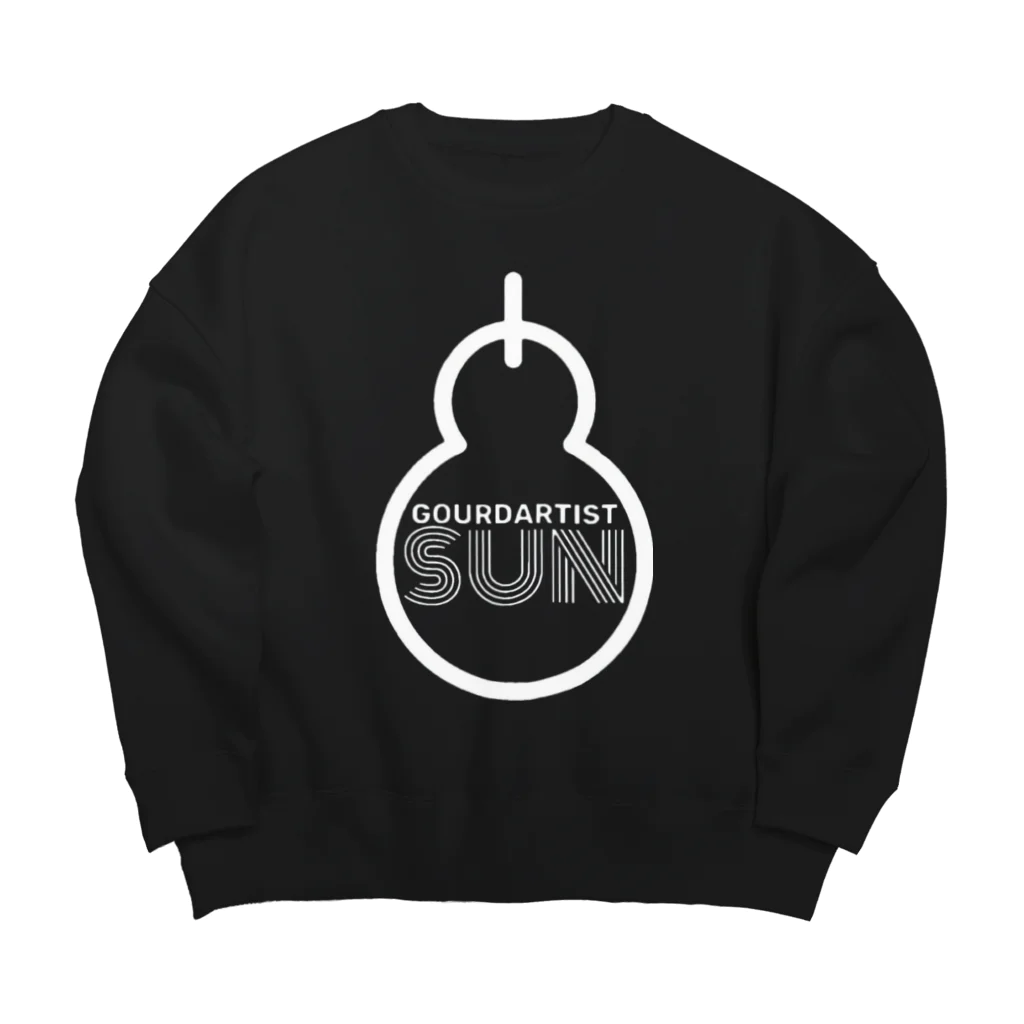 gourdartist.sunのひょうたん白文字版 Big Crew Neck Sweatshirt