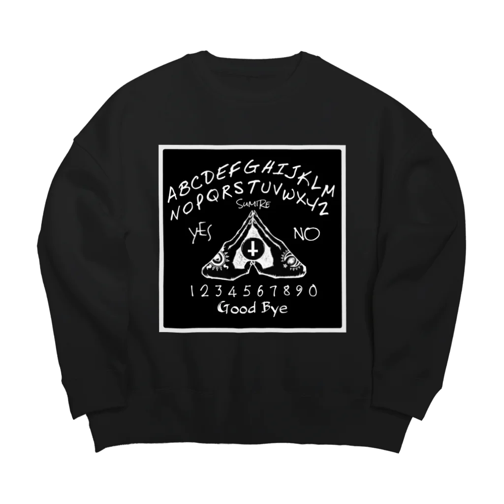 SumiReのウィジャボード　Ouija　黒 Big Crew Neck Sweatshirt