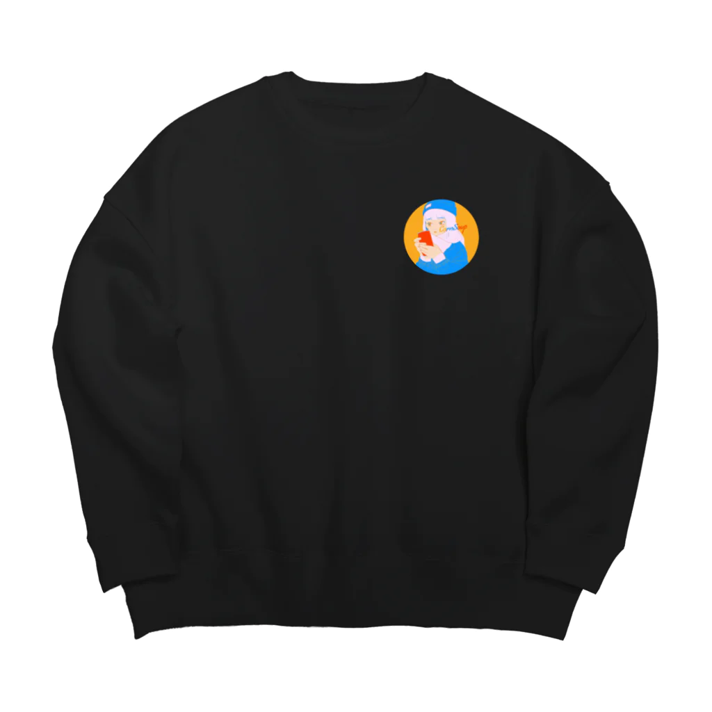 はらつかうのコーンスープと女の子 Big Crew Neck Sweatshirt