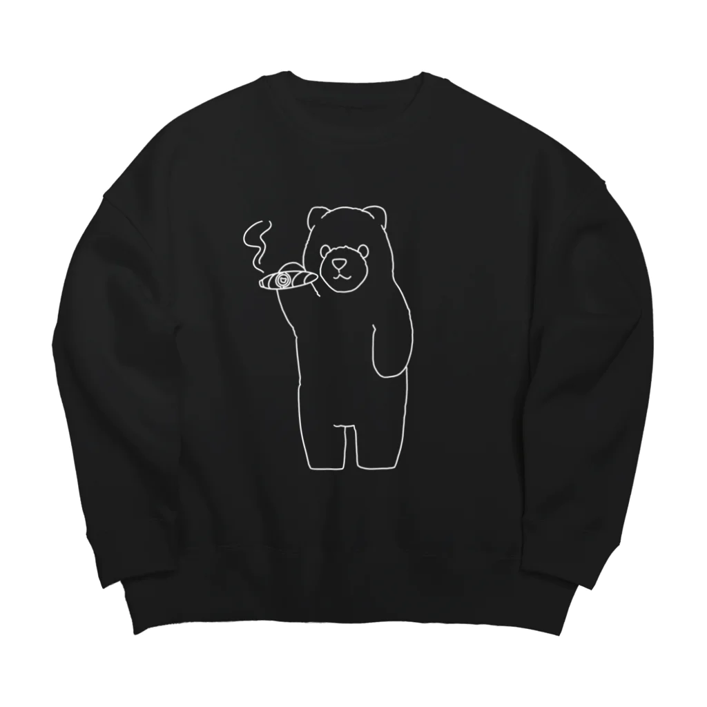 KUGUMAの少し大人なシロクマさん Big Crew Neck Sweatshirt