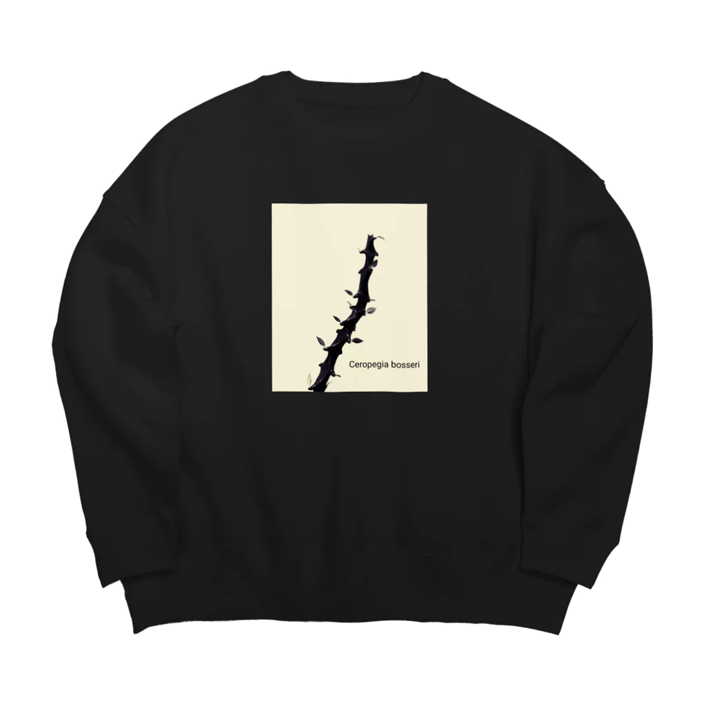 hikuriのセロペギア　ボッセリ(学名入り) Big Crew Neck Sweatshirt