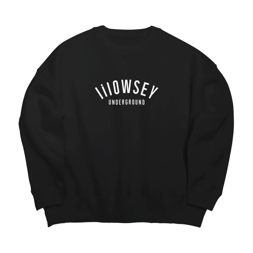 lilOWSEY UNDERGROUNDの"lilOWSEY" OG WHITE LOGO ビッグシルエットスウェット