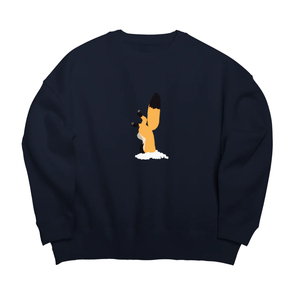 ゴケのきつねが生えた Big Crew Neck Sweatshirt