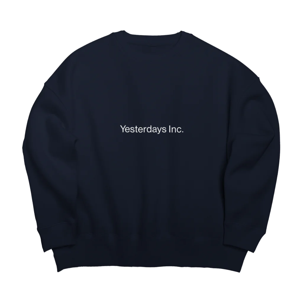 Yesterdays Inc.のYesterdays Inc.白ロゴ Big Crew Neck Sweatshirt