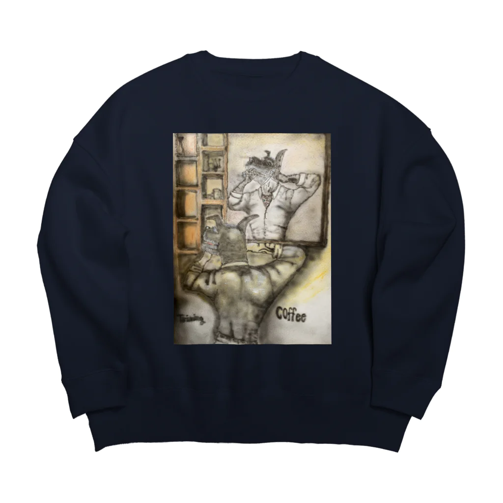 828-28のシュナカット Big Crew Neck Sweatshirt