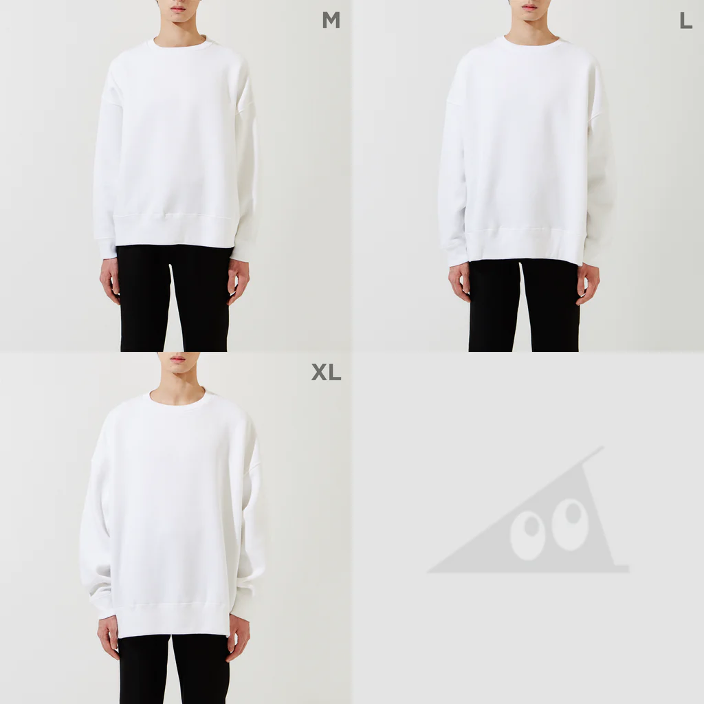 Corg by,のBig Hand SWEAT White ビッグシルエットスウェットのサイズ別着用イメージ(男性)