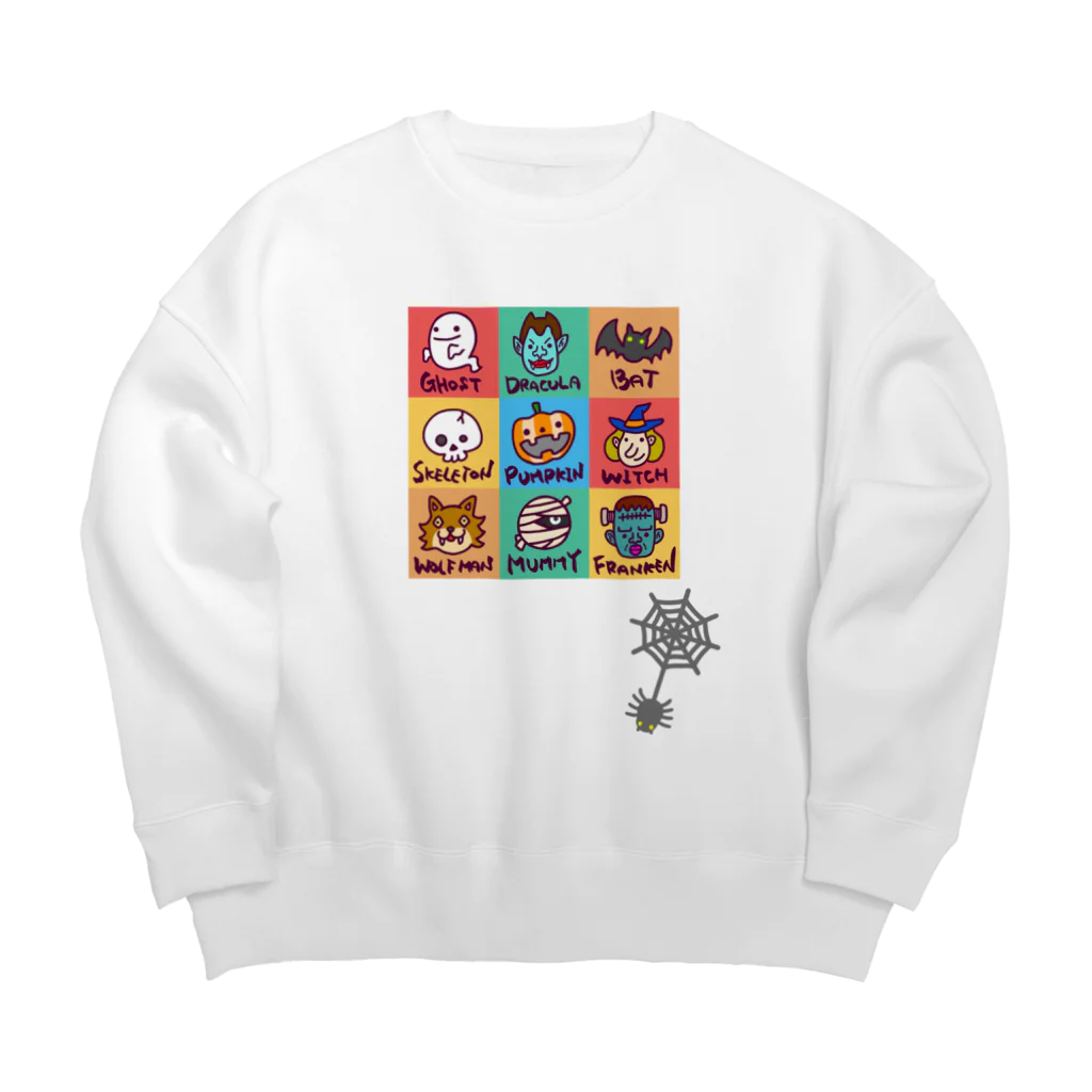 Siderunの館 B2のゆるハロウィン (蜘蛛付き) Big Crew Neck Sweatshirt