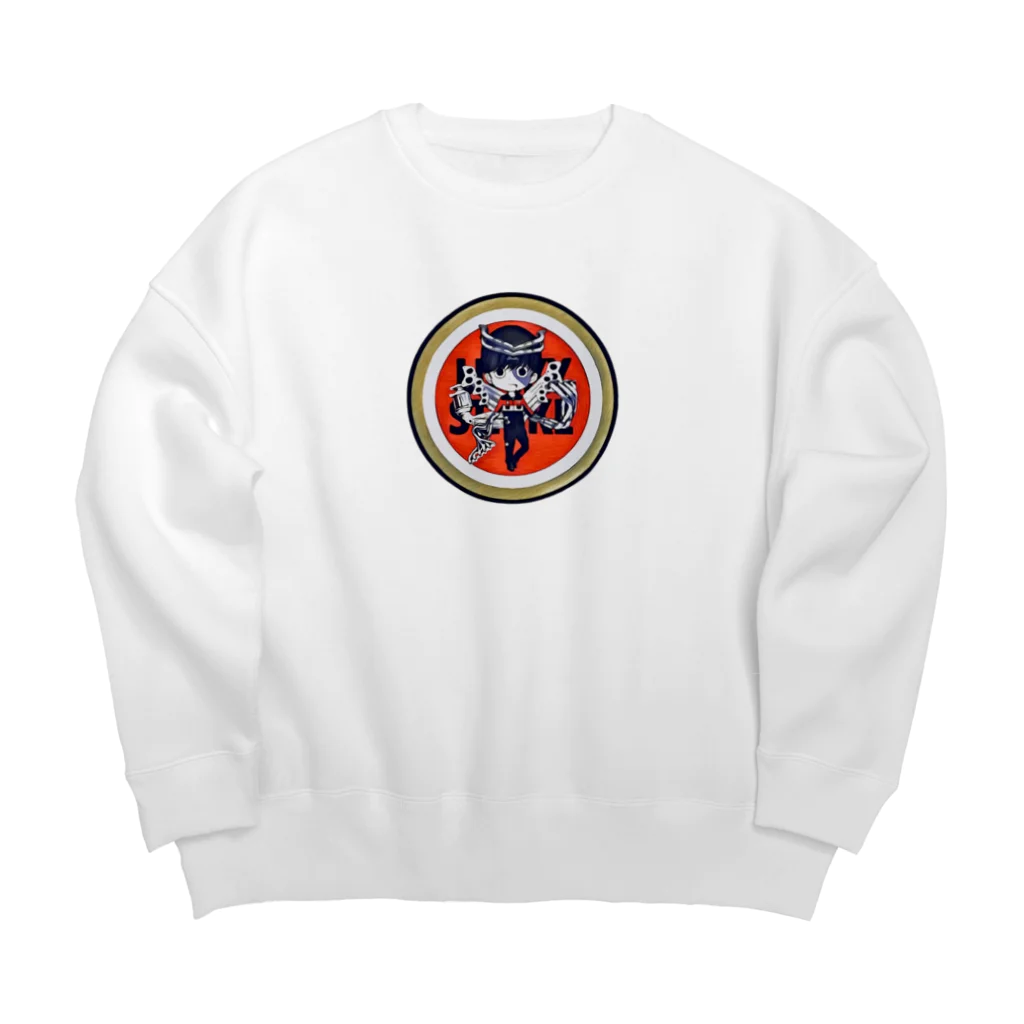 えきまに工業のえきまに工業ロゴ Big Crew Neck Sweatshirt