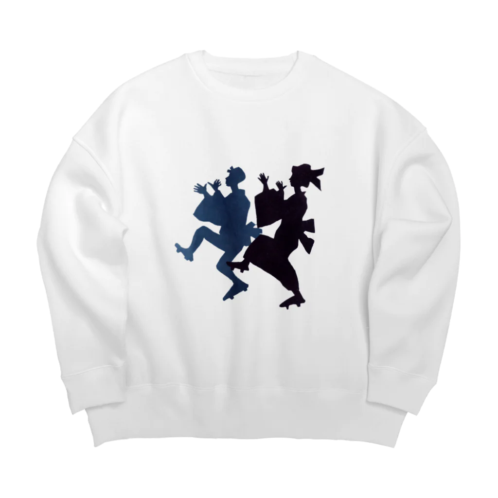 心の森ミュージアム　遊童館の郡上踊シルエット Big Crew Neck Sweatshirt