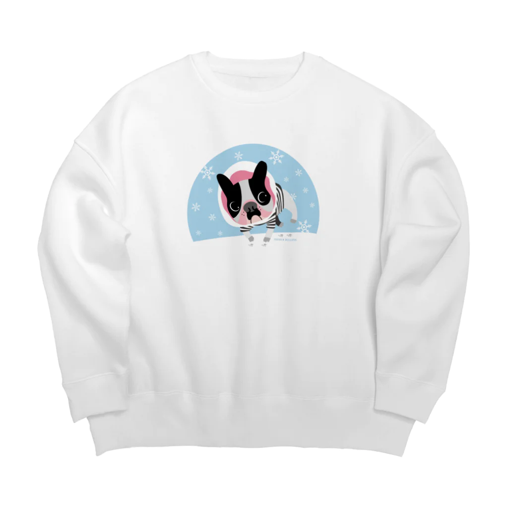 まみおデザインのフレブルちゃん Big Crew Neck Sweatshirt