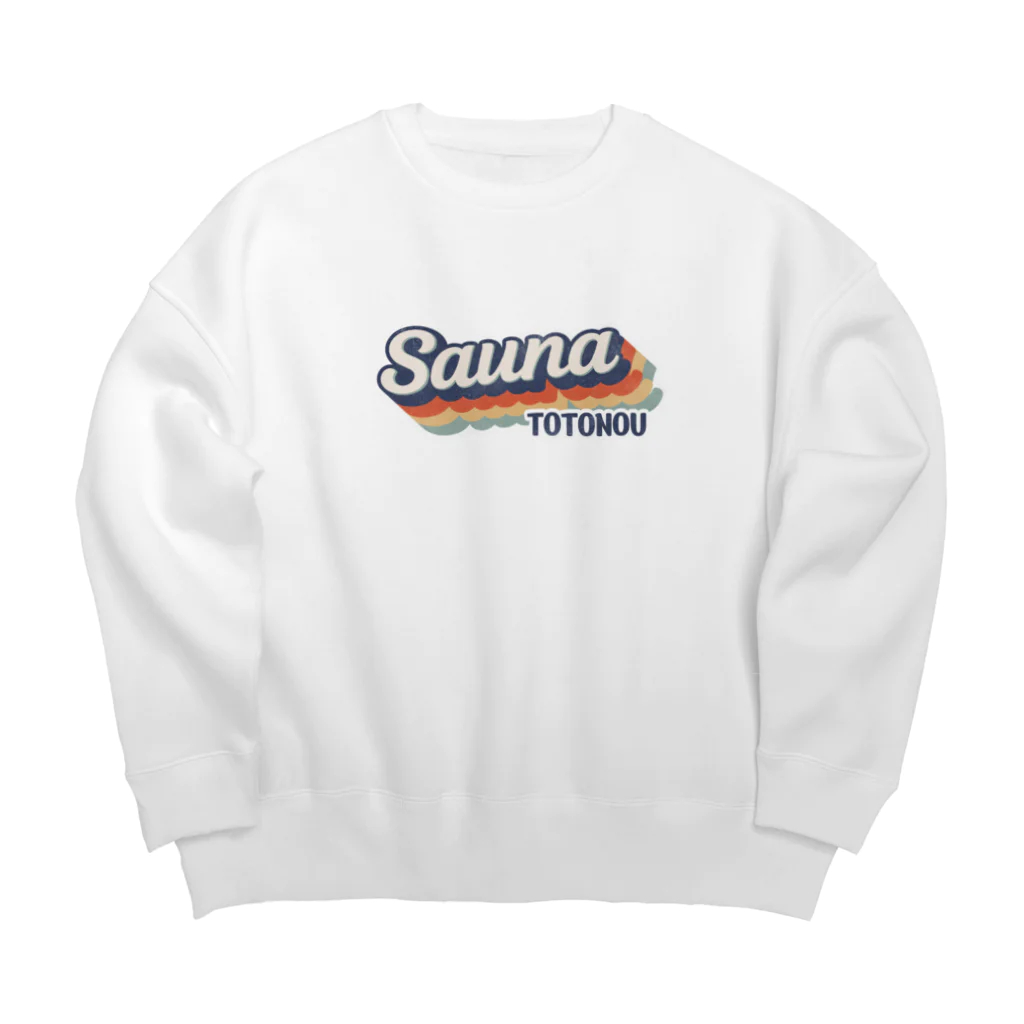 kg_shopのSauna -Vintage- (Grunge) Big Crew Neck Sweatshirt