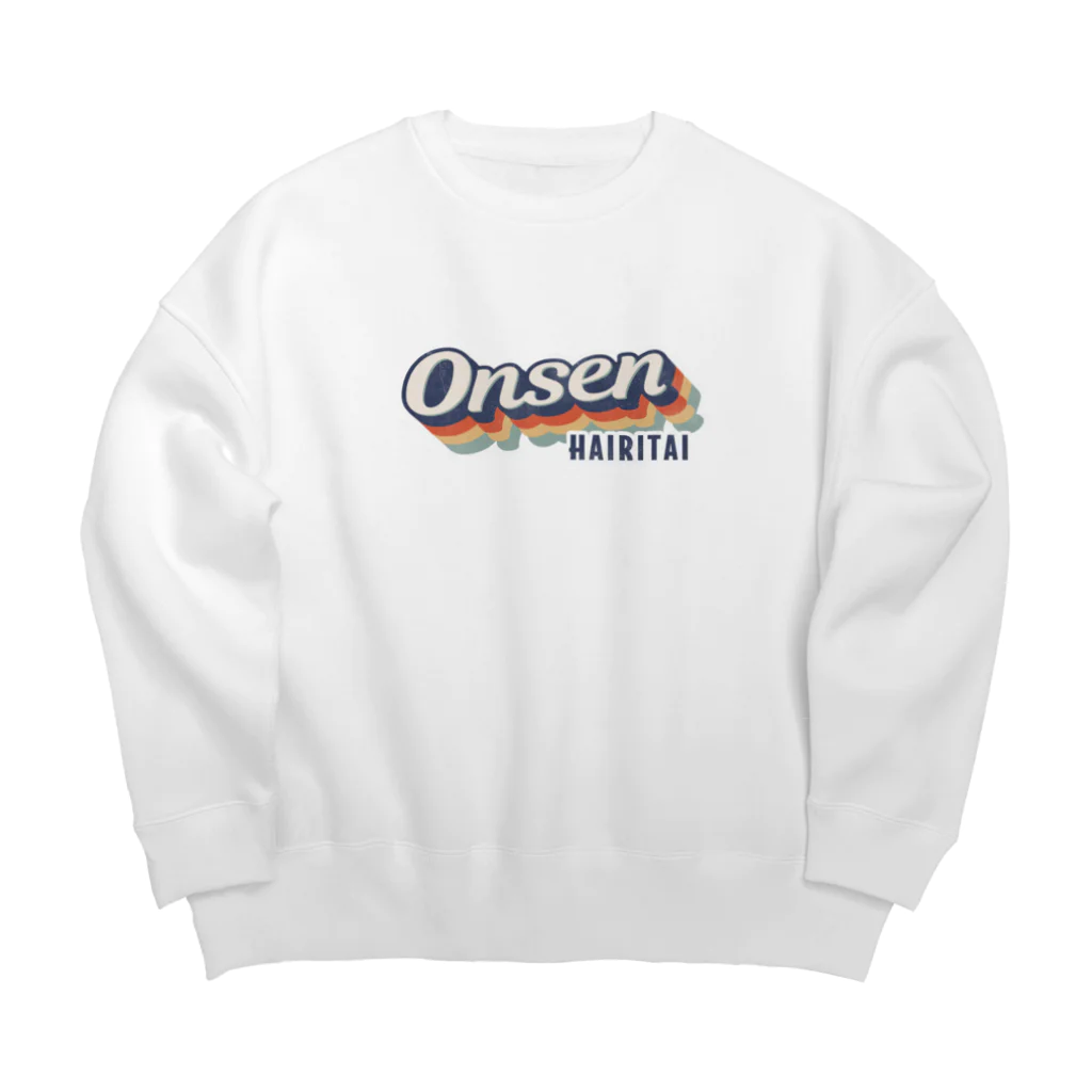 kg_shopのOnsen -Vintage- (Grunge) Big Crew Neck Sweatshirt