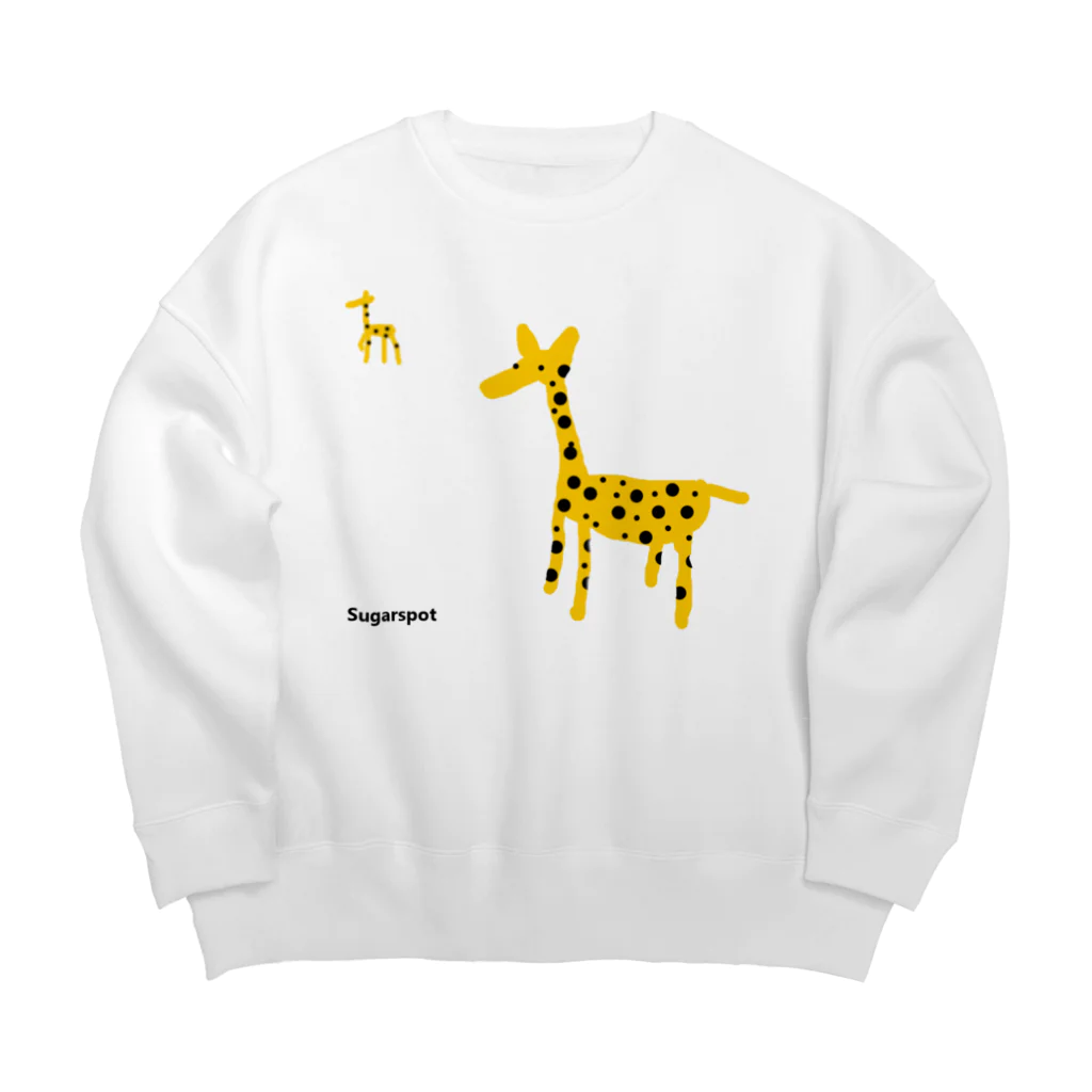 YNMのシュガースポットきりん Big Crew Neck Sweatshirt