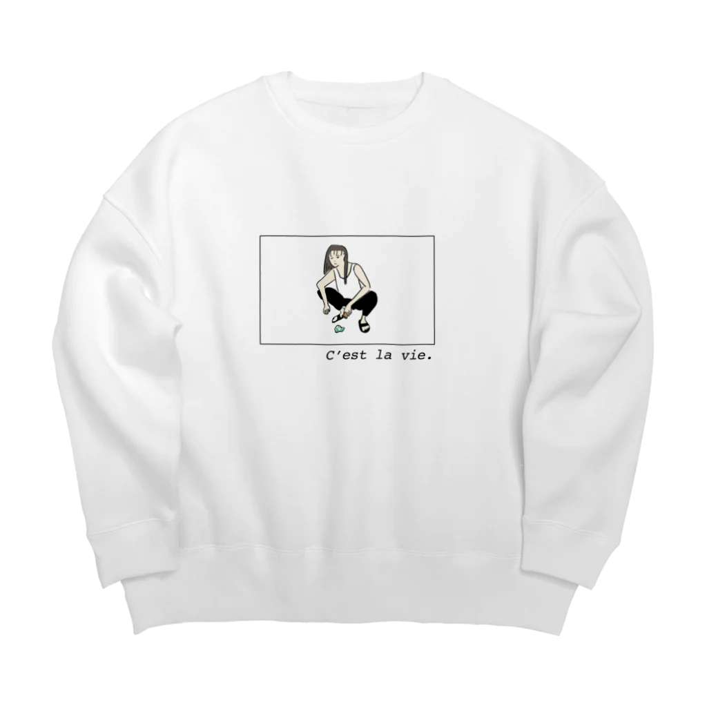 ミノリカワ手榴弾のセラヴィ！！！ Big Crew Neck Sweatshirt