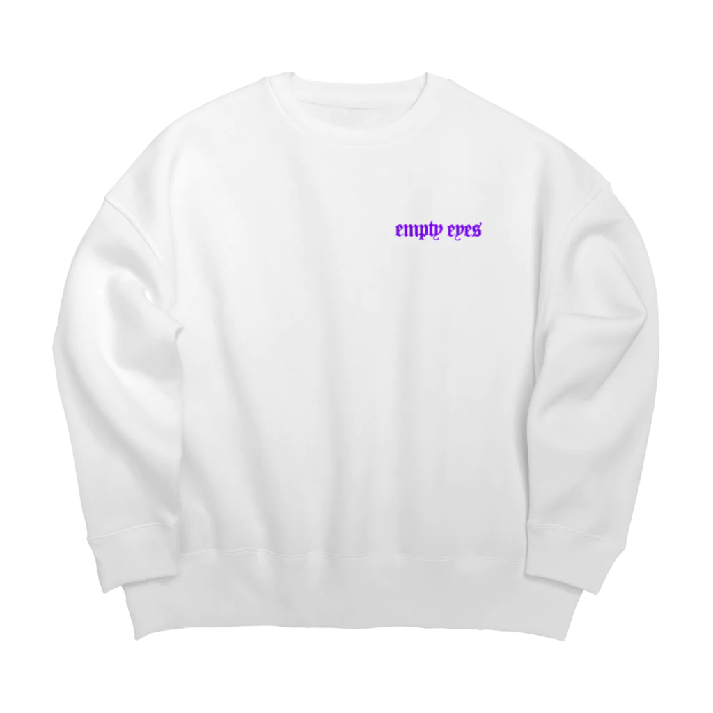emptyeyesの左胸紫ロゴ🟪 Big Crew Neck Sweatshirt