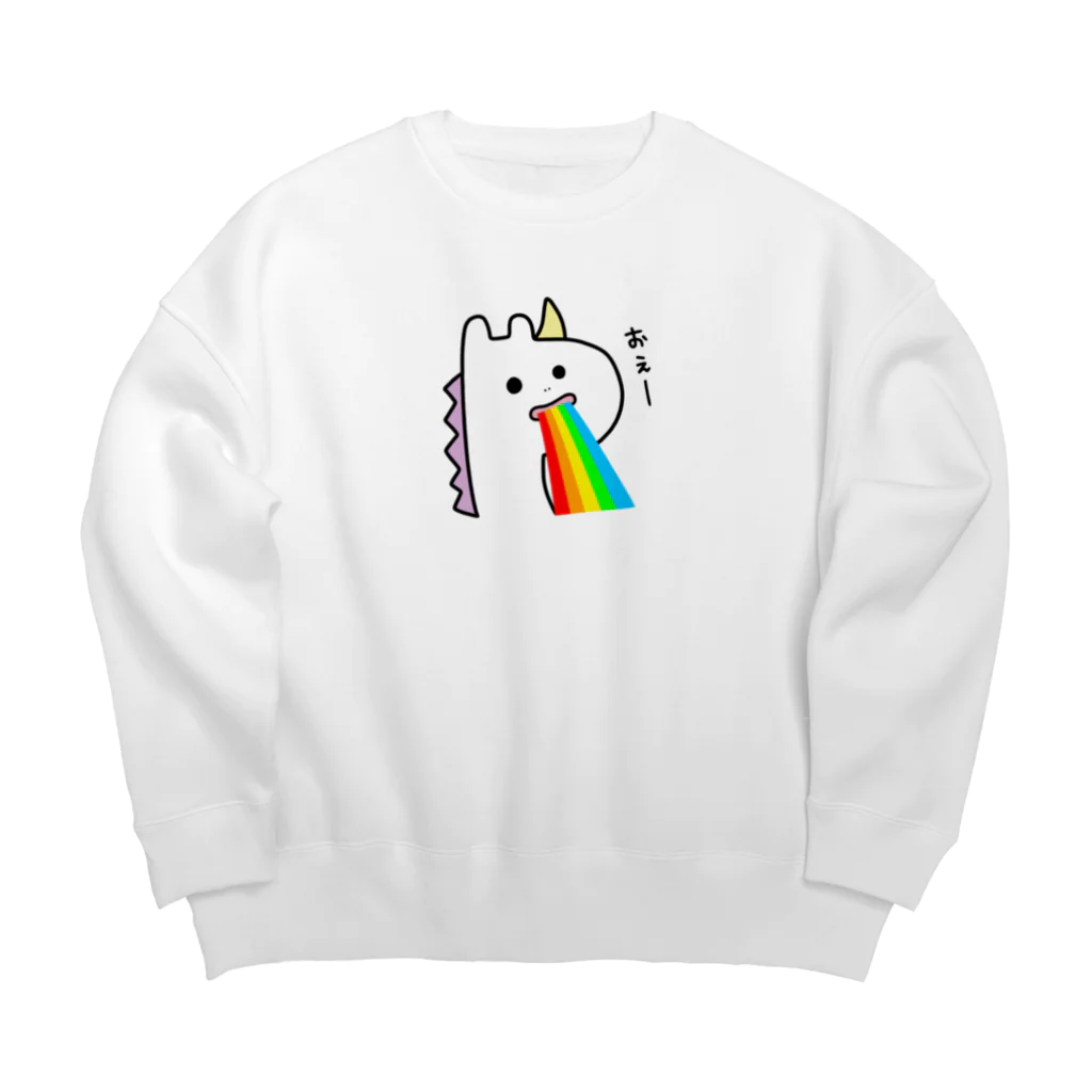 なまいきユルコーン🦄×うさぴよ🐥のなまいきゆるこーん🦄 Big Crew Neck Sweatshirt