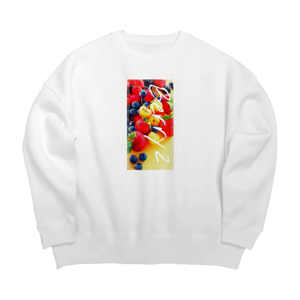 poppy22のはじけるベリーBerryz Big Crew Neck Sweatshirt