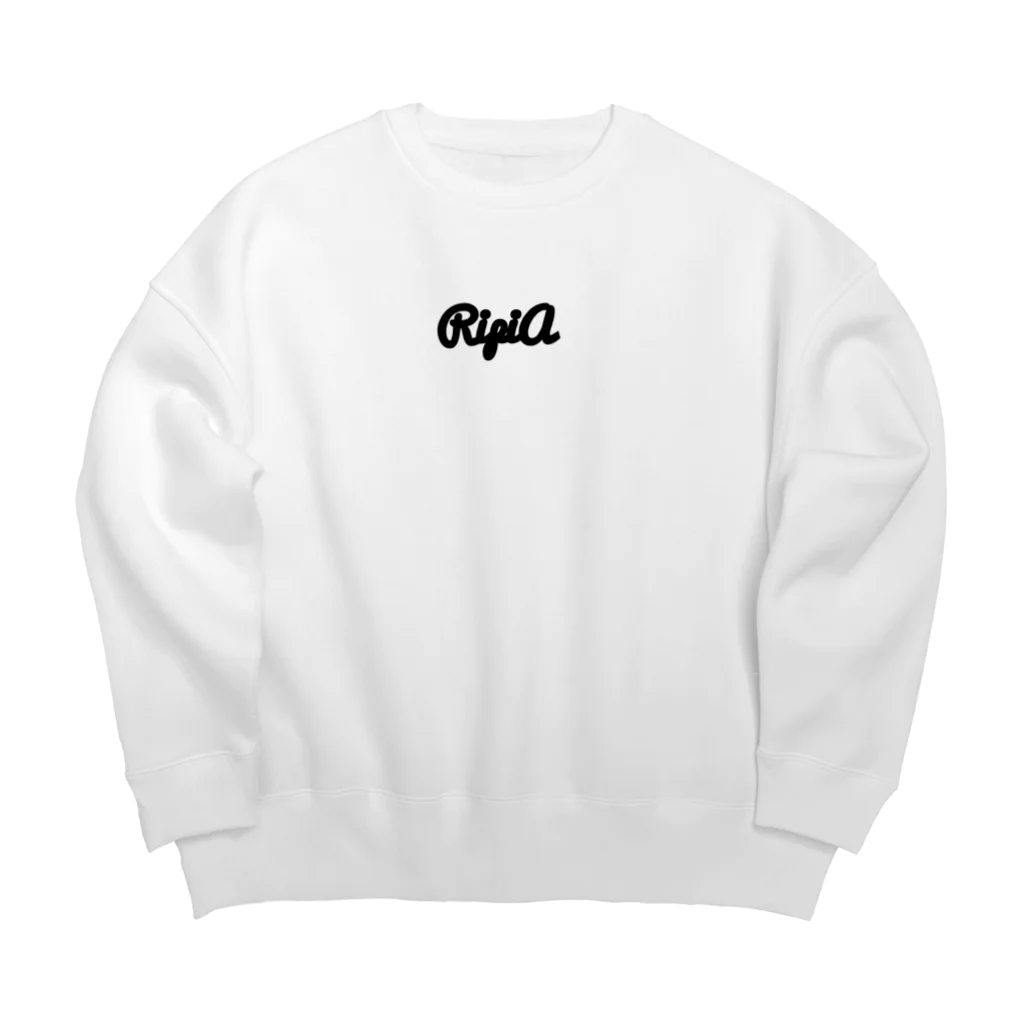 RipiA のRipiA ロゴ Big Crew Neck Sweatshirt