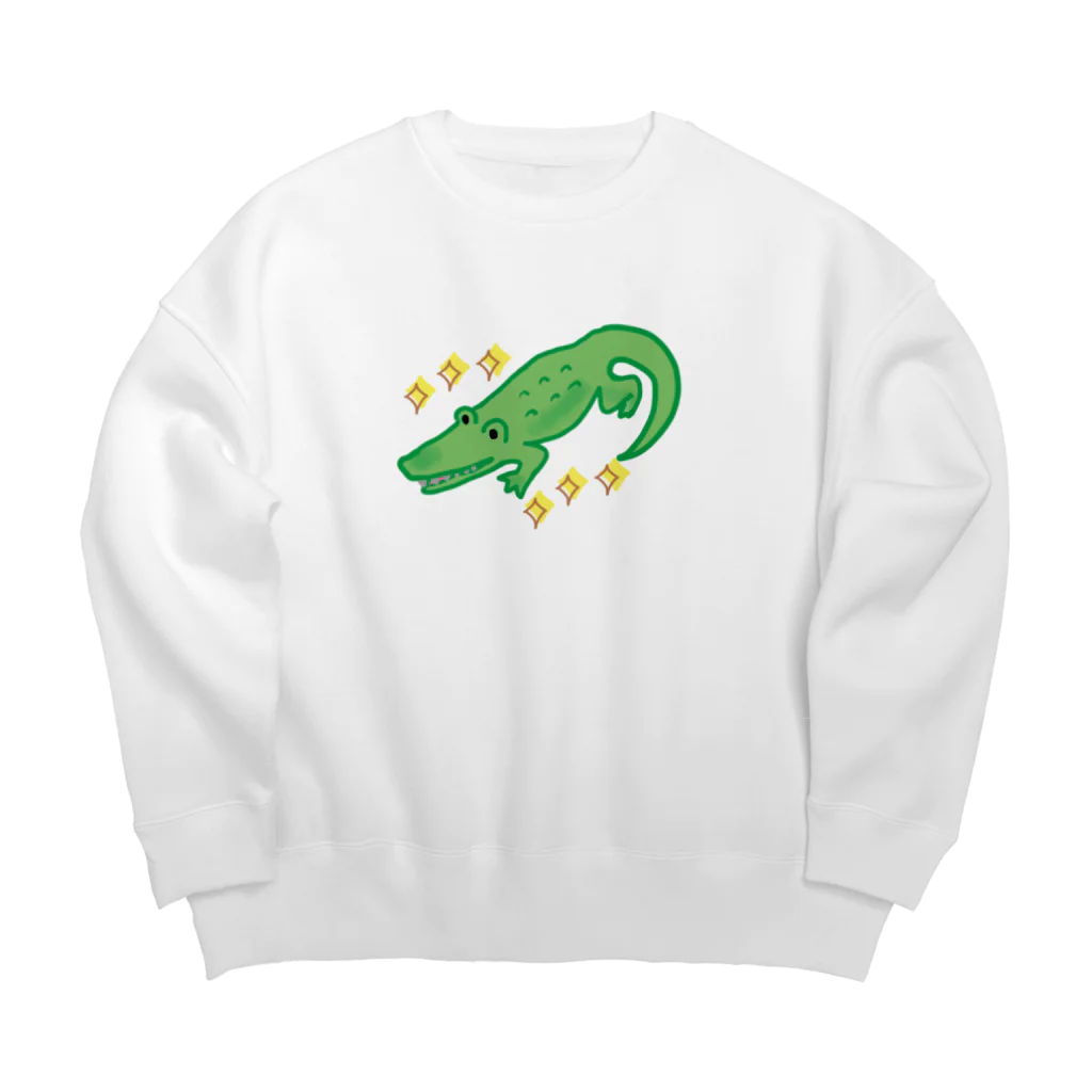 ちょこっとSHOPのわにくん Big Crew Neck Sweatshirt