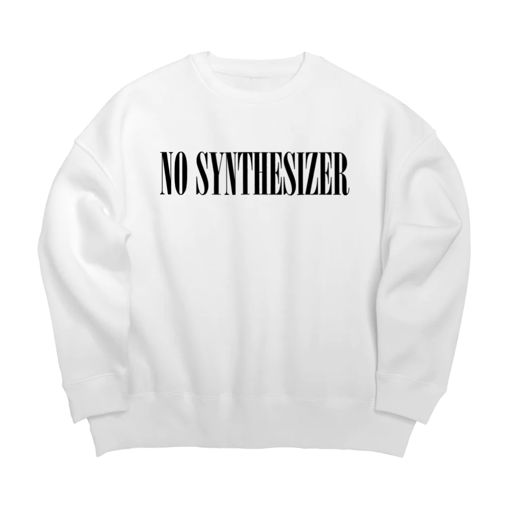 eins zwei drei vierの90年代V系インスパイアグッズ「NO SYNTHESIZER」 Big Crew Neck Sweatshirt