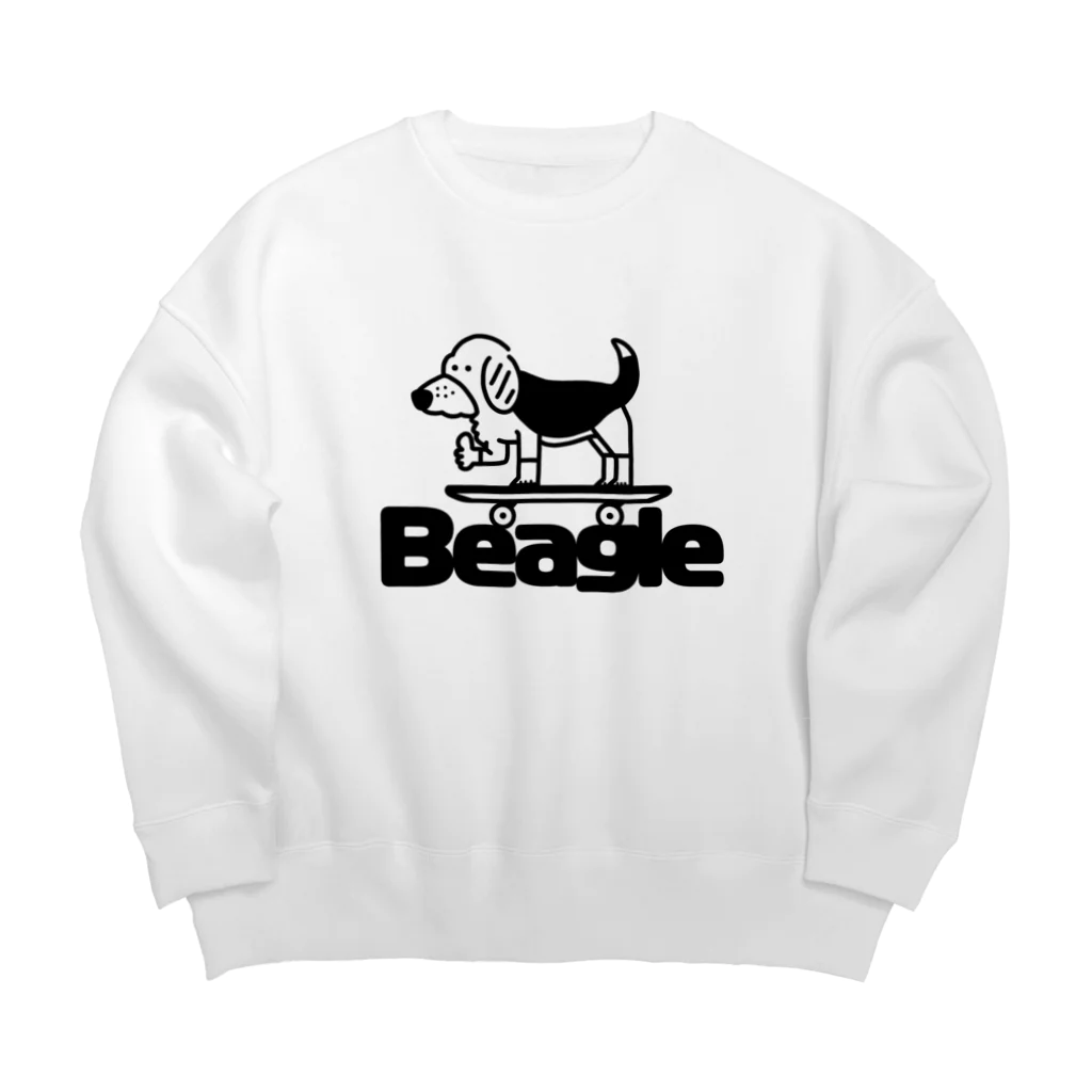 イッヌ・ズのイッヌ・ズ Beagleデザイン Big Crew Neck Sweatshirt